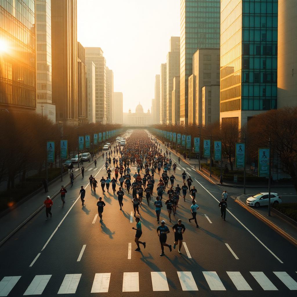 Nihonbashi at first light · the wide clean avenue